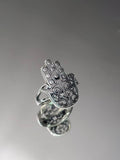 Sterling Silver Vintage Hamsa Protection Ring - view 4