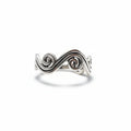 Sterling Silver Tide Wave Ring - view 3