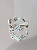 Sterling Silver Tide Wave Ring - view 5
