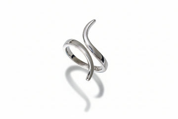 Curved Sterling Silver Ring