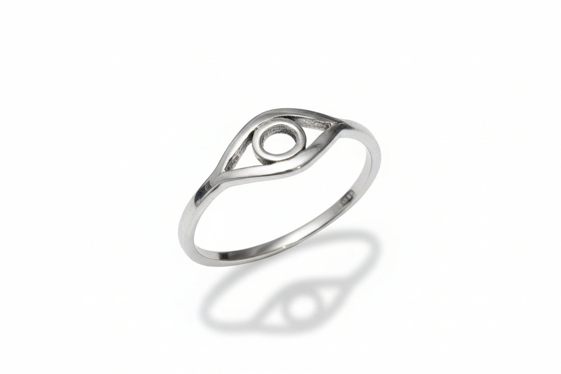 Eye Protection Sterling Silver Ring