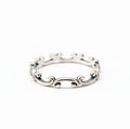 Sterling Silver Dainty Swirl Band - view 3
