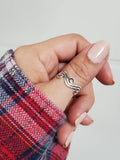 Sterling Silver Tide Wave Ring - view 2
