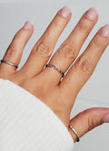 Sterling Silver Dainty Swirl Band - view 6