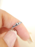 Sterling Silver Tiny Claddagh Dainty Irish Ring - view 4
