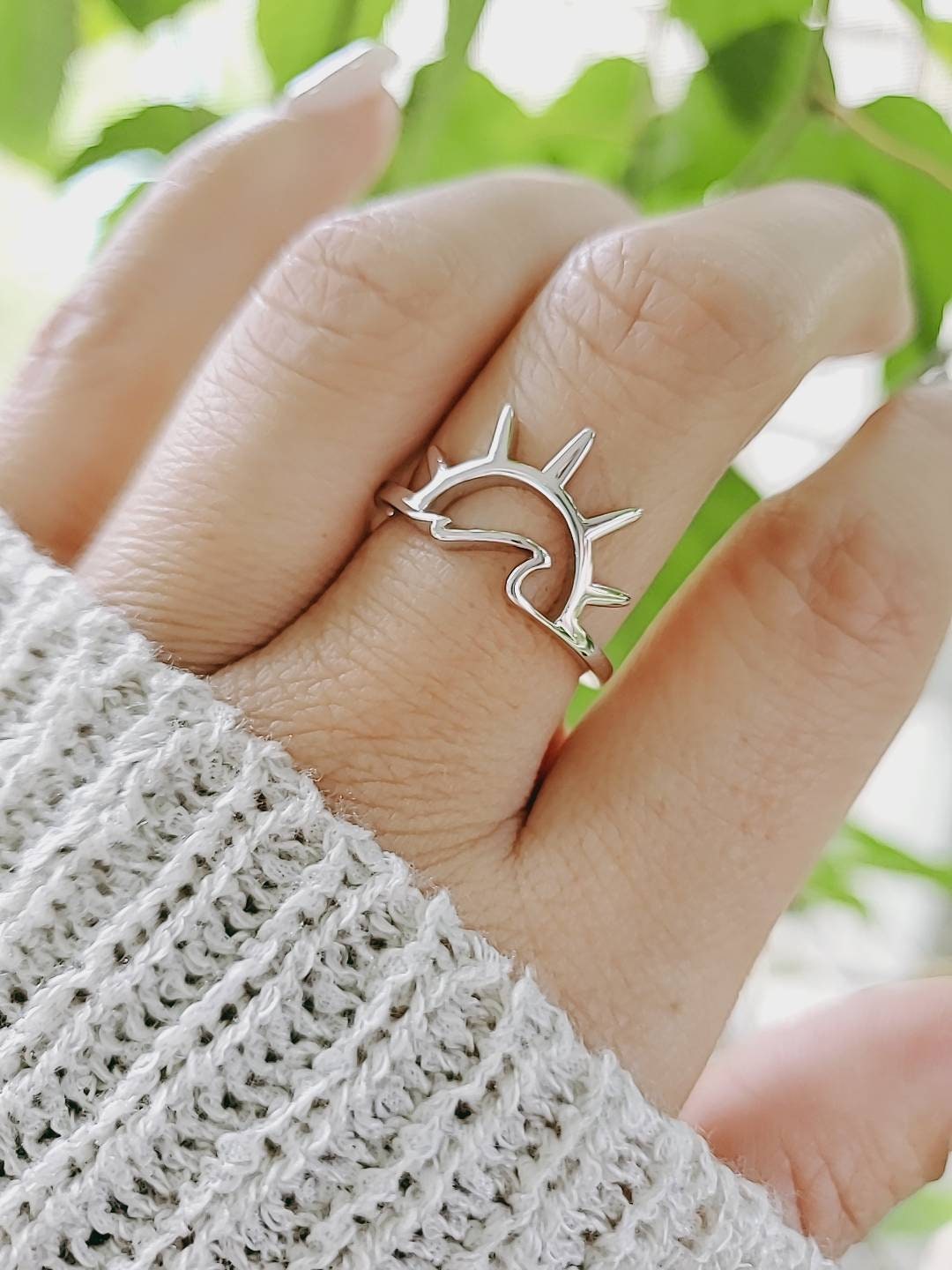 Sun Wave Sterling Silver Ring