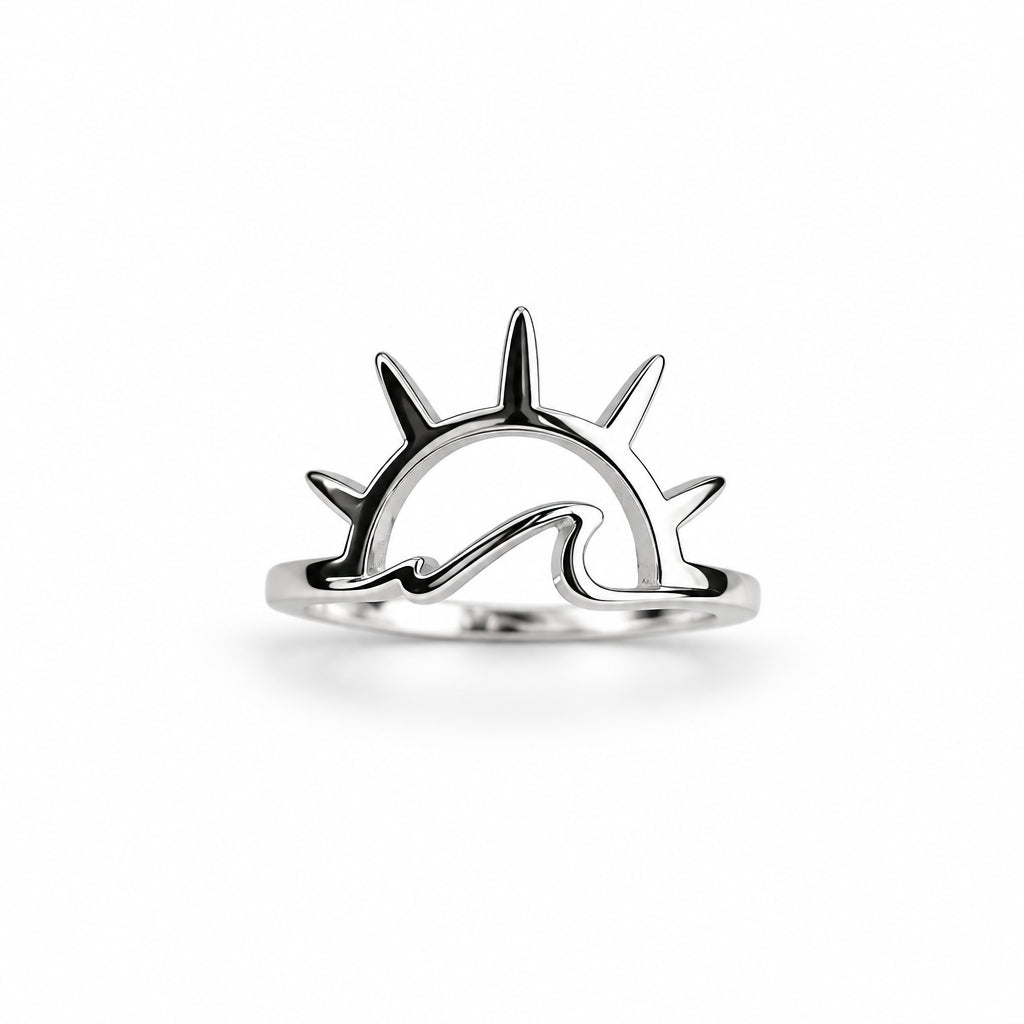 Sun Wave Sterling Silver Ring - view 4