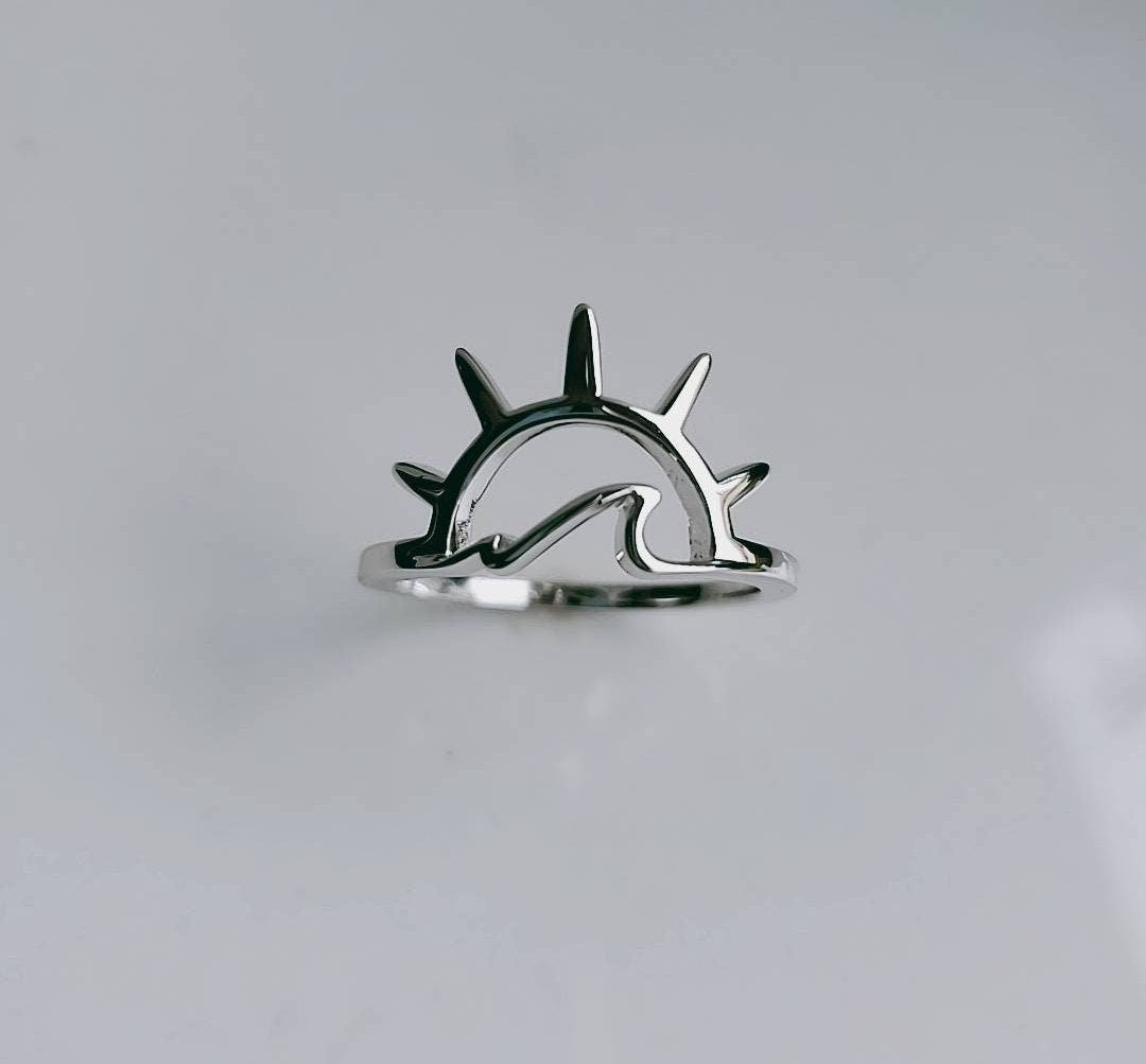 Sun Wave Sterling Silver Ring - view 4