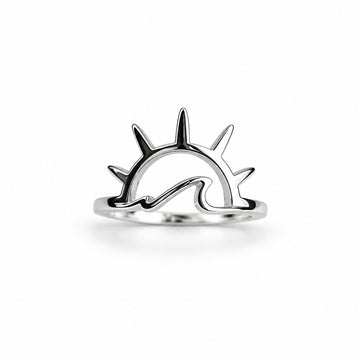 Sun Wave Sterling Silver Ring - view 4