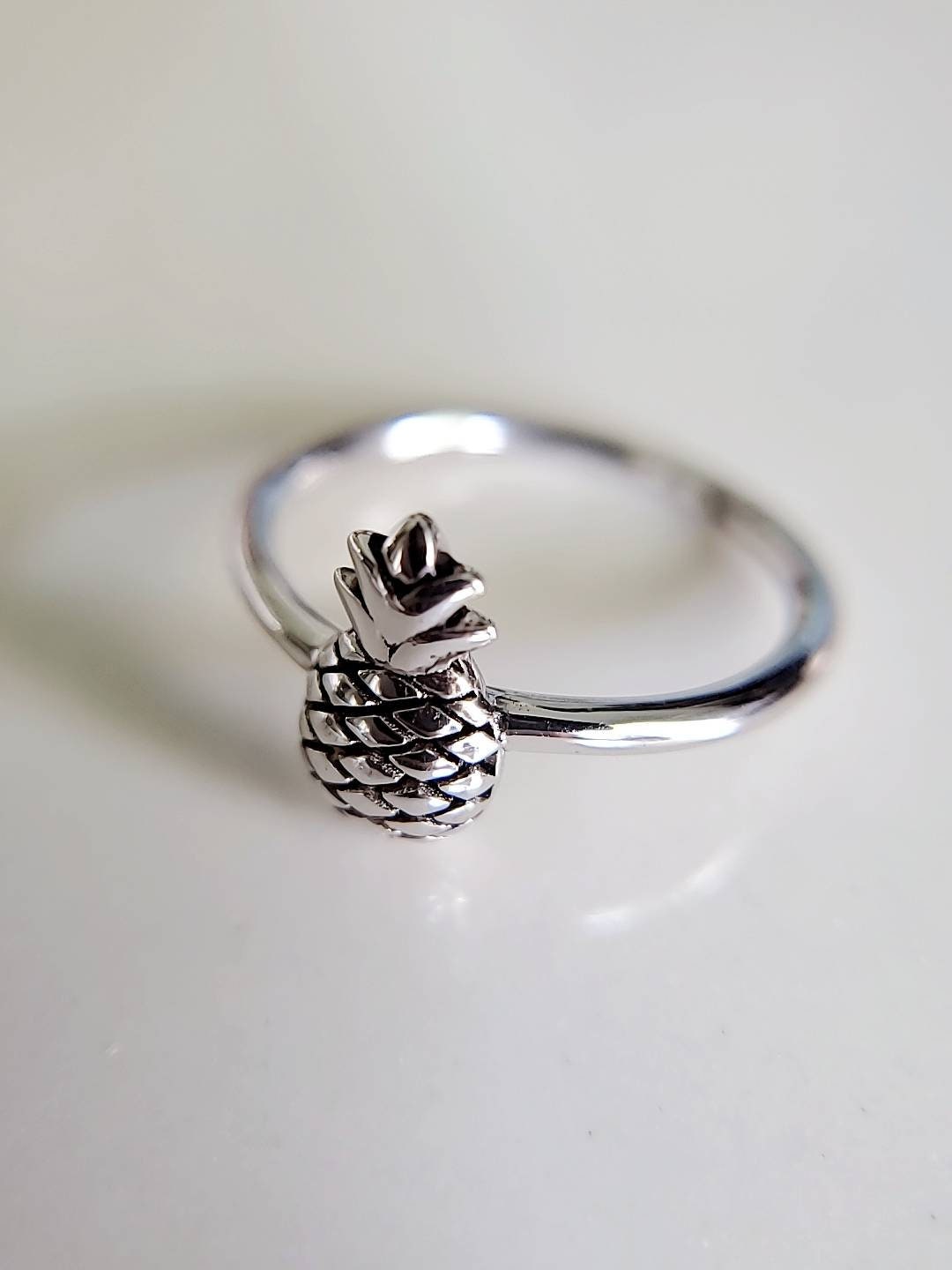 Sterling Silver Pinapple Ring - view 5