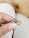Sterling Silver Handmade Blue Topaz Ring - view 5