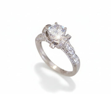 Sterling Silver Promise Engagement Wedding Ring