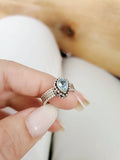 Sterling Silver Handmade Blue Topaz Ring