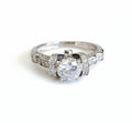 Sterling Silver Promise Engagement Wedding Ring - view 3