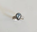 Sterling Silver Handmade Blue Topaz Ring - view 2