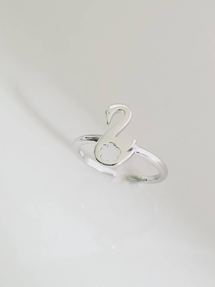 Sterling Silver Swam Toe Ring - view 4