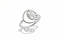 Sterling Silver Moon Stars Celestial Toe Ring