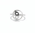 Sterling Silver Moon Stars Celestial Toe Ring - view 5
