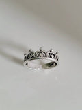 Sterling Silver Toe Midi Crown Ring - view 5