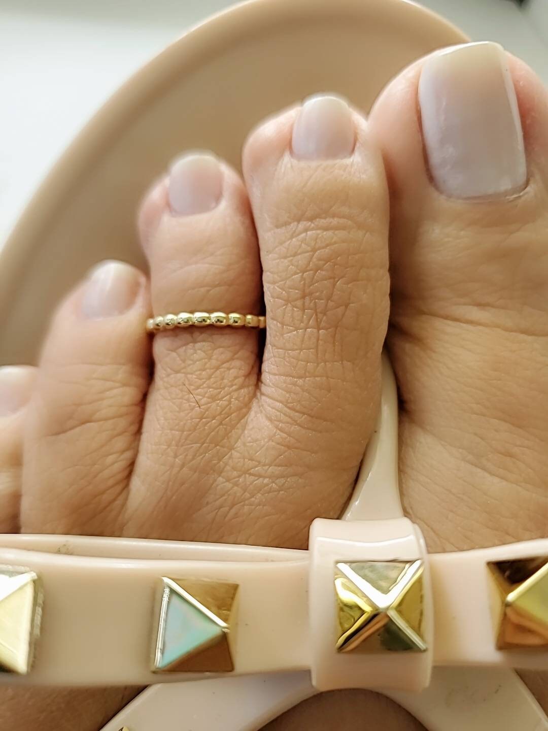 Gold Plated 925 Over Sterling Silver Toe Ring - view 5