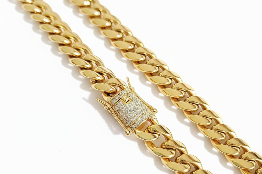 Gold Statement Cuban Link Chain