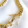 Gold Statement Cuban Link Chain - view 4