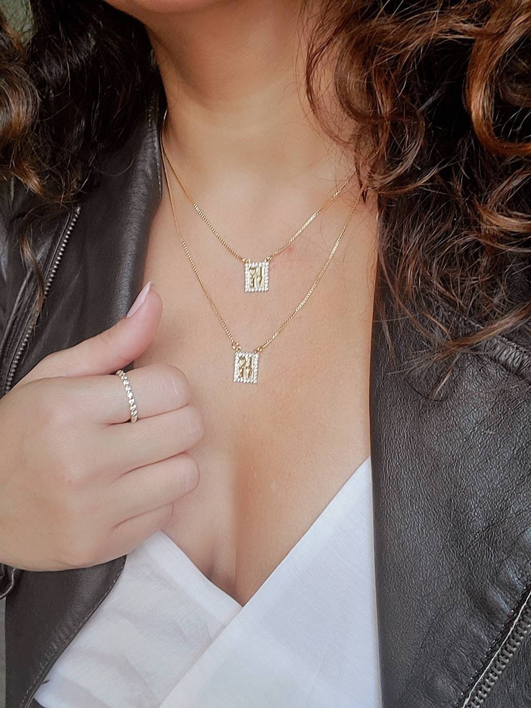 Gold Love Pendant Necklace - view 4