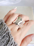 Concave Sterling Silver Ring