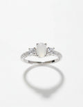 Sterling Silver Natural Mother of Pearl Ring - view 3