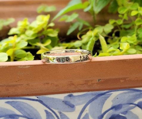 Sterling Silver Engraved "You are The Joy in my Heart" Ring