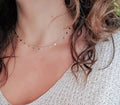 Gold Disc Layering Choker Chain - view 2