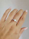 Sterling Silver Natural Mother of Pearl Ring - view 4