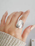 Art Deco Sterling Silver Bold Dome Ring