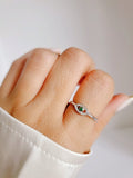 Sterling Silver Emerald Protection Eye Ring - view 4