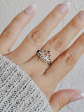 Sterling Silver Lotus Mandala Ring - view 3